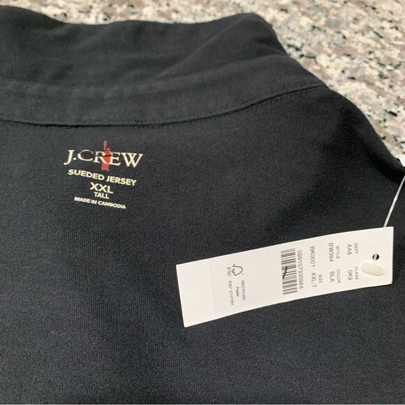 J Crew Shirt XXLT Polo Black - Picture 4 of 7